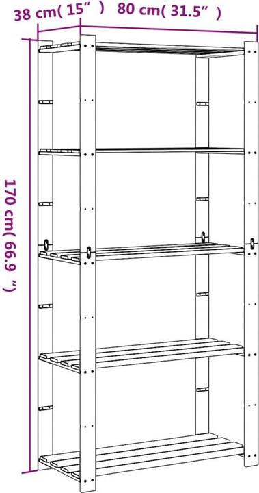 Produktbild vidaXL Lagerregal