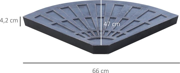 Produktbild Outsunny Platten-Schirmständer