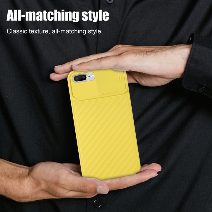 Immagine prodotto Cadorabo Cover in TPU con protezione della fotocamera (Apple iPhone 7 Plus, Apple iPhone 7s Plus)