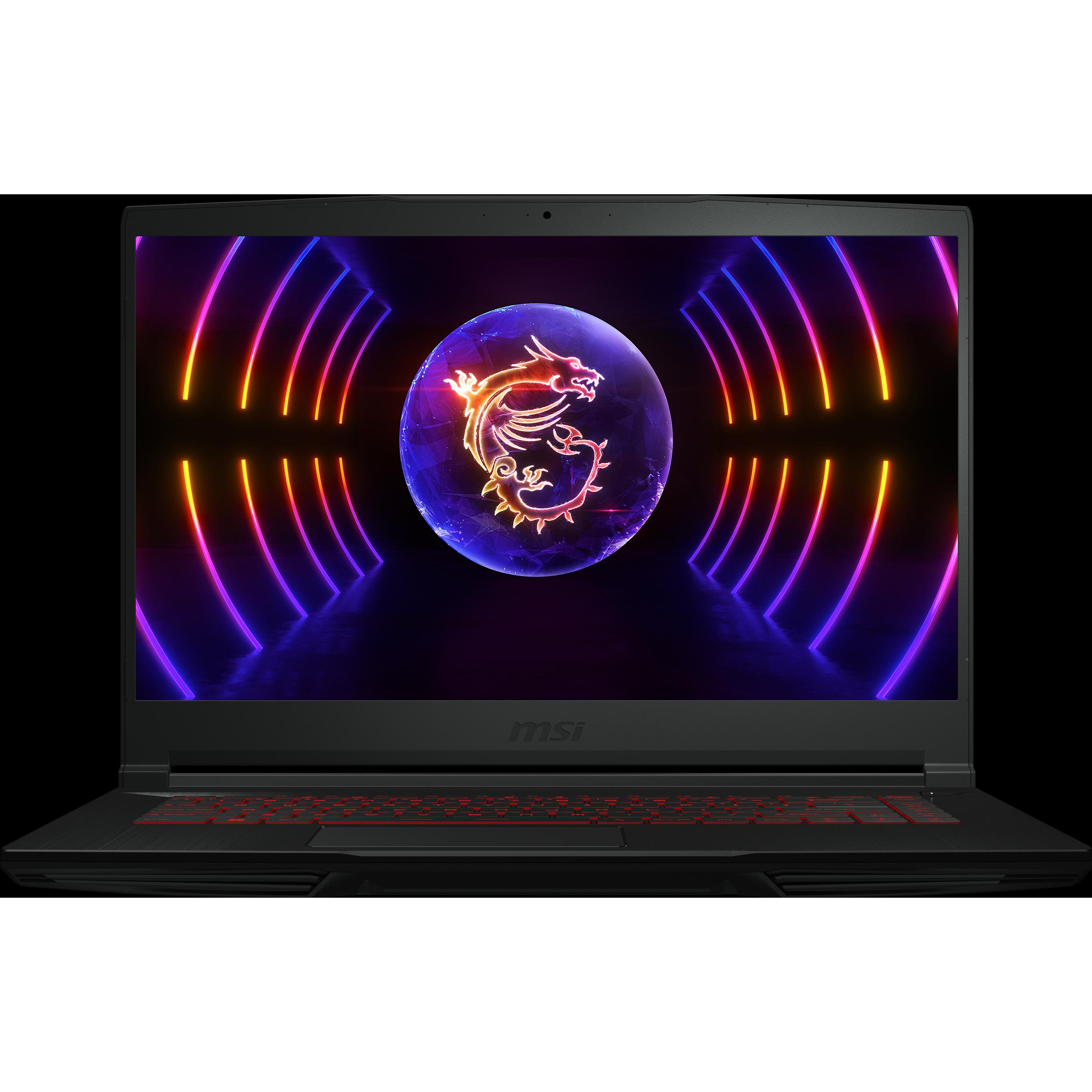 MSI Thin GF63 (15.60", Intel Core i5-12450H, 16 GB, 512 GB, DE), Notebook, Schwarz