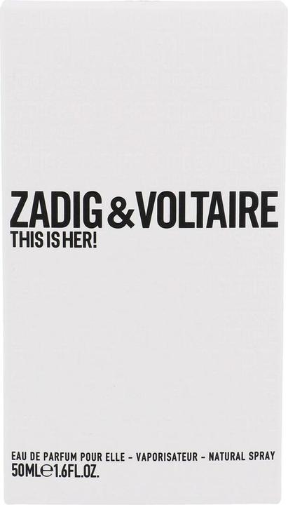 Actual product image Zadig & Voltaire This Is Her. (Eau de parfum, 50 ml)