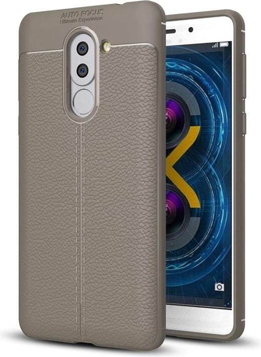 Produktbild König Design Huawei Honor 6X Handy Hülle Schutz Case Back Cover Silikon Bumper Schale Grau (Honor 6X)