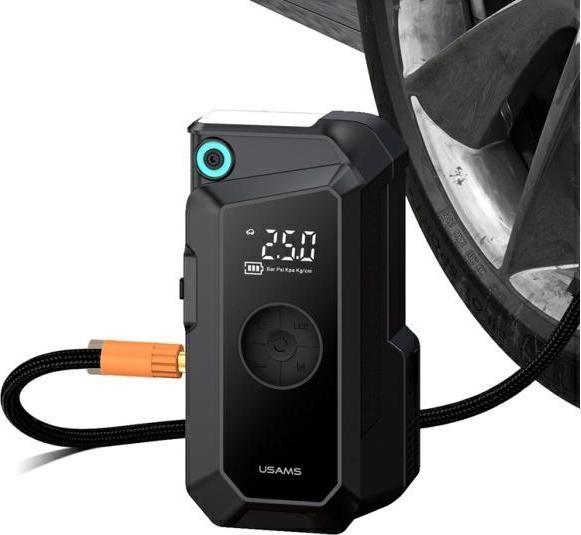 Actual product image Usams Jumpstarter Powerbank 8000mAh + wbudowana latarka czarny/black ZB287 (1000 A, 8000 mAh)