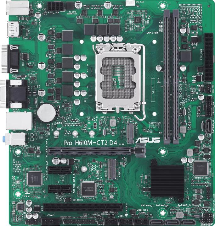 Immagine prodotto ASUS PRO H610M-CT2 D4-CSM LGA1700 MB (LGA 1700, Intel H610, mATX)