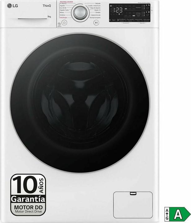 Actual product image LG Waschmaschine F4Wr5509A1W 1400 Rpm 9 Kg (9 kg, Left)