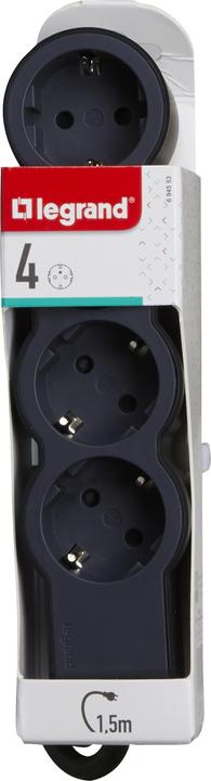Produktbild Legrand Flache Steckdosenleiste, 4-fach Steckdose (4 x, 1.50 m)