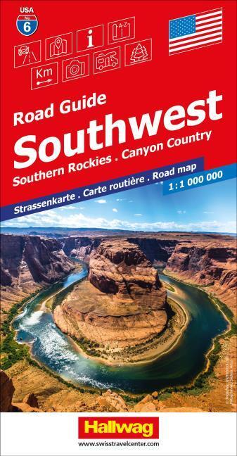 Produktbild USA (Southwest), Southern Rockies - Canyon Country, Road Guide Nr. 6, Strassenkarte 1:1Mio