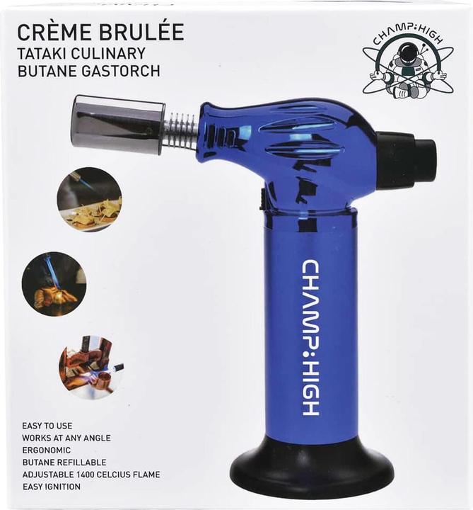 Image du produit Champ High Tataki Créme Brulée Butane Gas Torch Blue