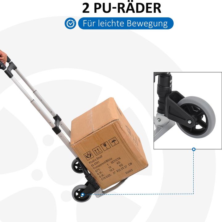 Actual product image Homcom Folding trolley (70 kg)