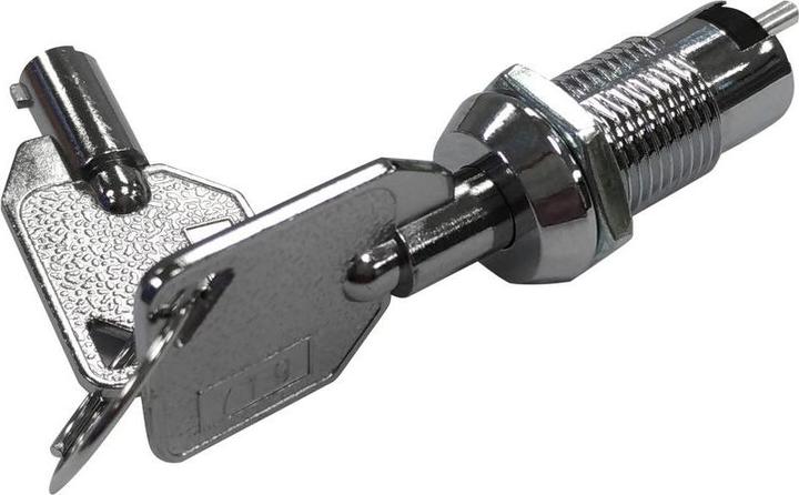 RND Components Key switch, 12 mm 1 NO contact 125 VAC 2-pos 90° OFF-ON