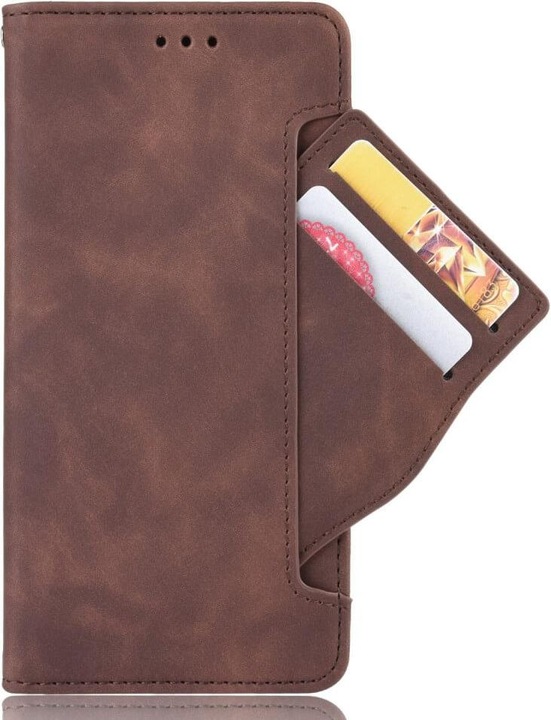Produktbild Cover-Discount iPhone 14 Pro - Etui mit vielen Kartenfächer braun (Apple iPhone 14 Pro)