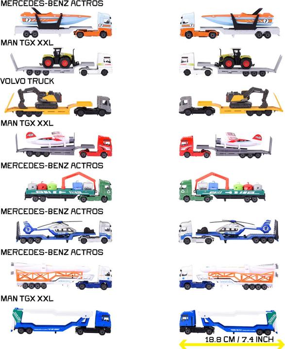 Produktbild Majorette City Transporter, 8-sort.