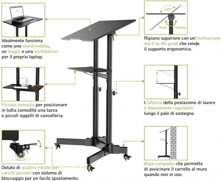 Produktbild Techly ICA-TB-TPM-1BK
