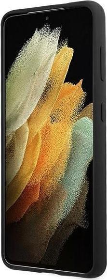 Productafbeelding Mercedes MEHCS21MSILBK S21 + G996 zwart / zwarte stevige siliconen lijn (Samsung Galaxy S21+)