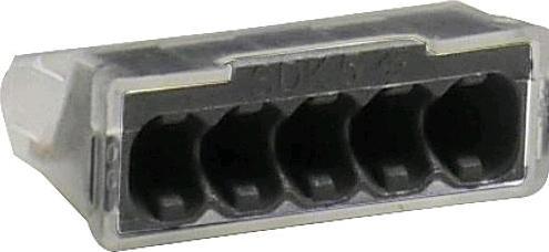 Tridonic Plug-in terminal 5x2.5 highly transparent SDK 5 100 pcs.