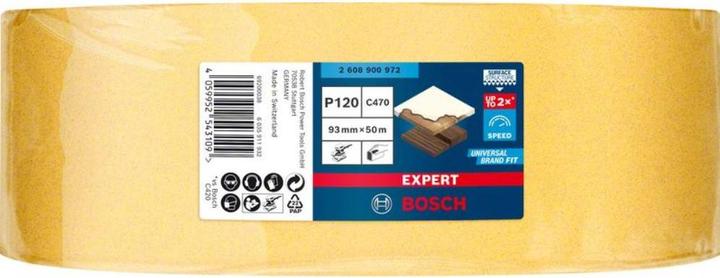 Actual product image Bosch Professional Zubehör Expert C470 Sandpaper roll for hand sanding,93 mm x 50 m, G 120 (120)