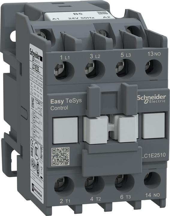 Actual product image Schneider Easy TeSys contactor 3P 25A 1NO 24V AC 50Hz LC1E2510B5