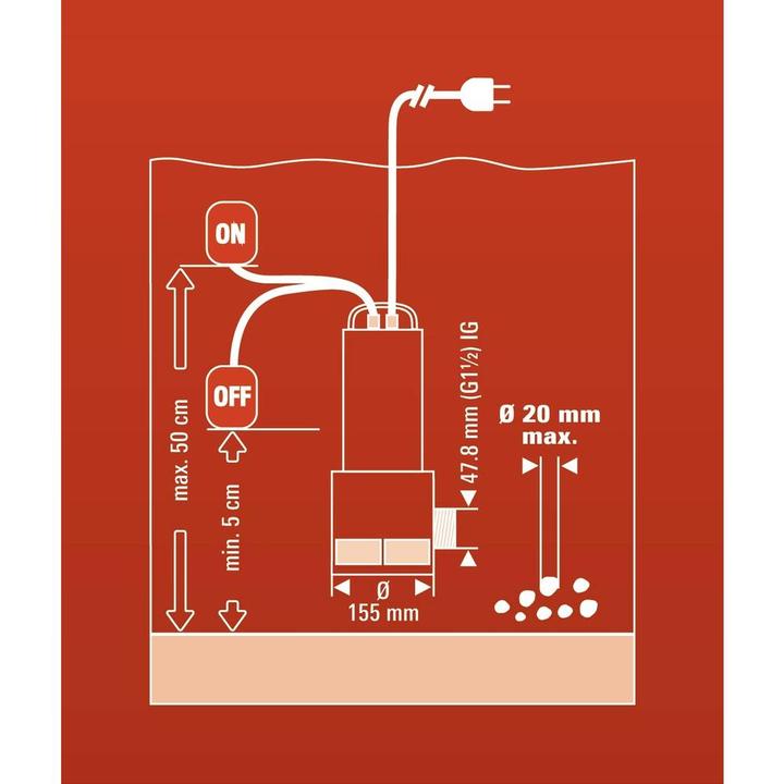 Image du produit Einhell Gc-Dp 1020 N (Pompe pour eaux chargées)