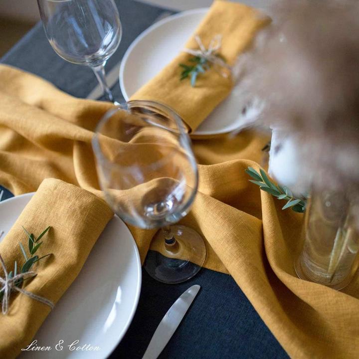 Image du produit Linen & Cotton Tischläufer Hygge (200 x 40 cm)