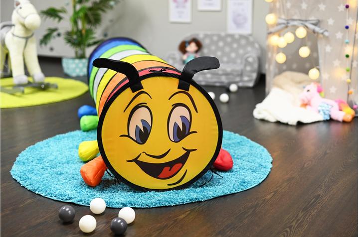Actual product image Knorrtoys Play tunnel "Colourful" caterpillar