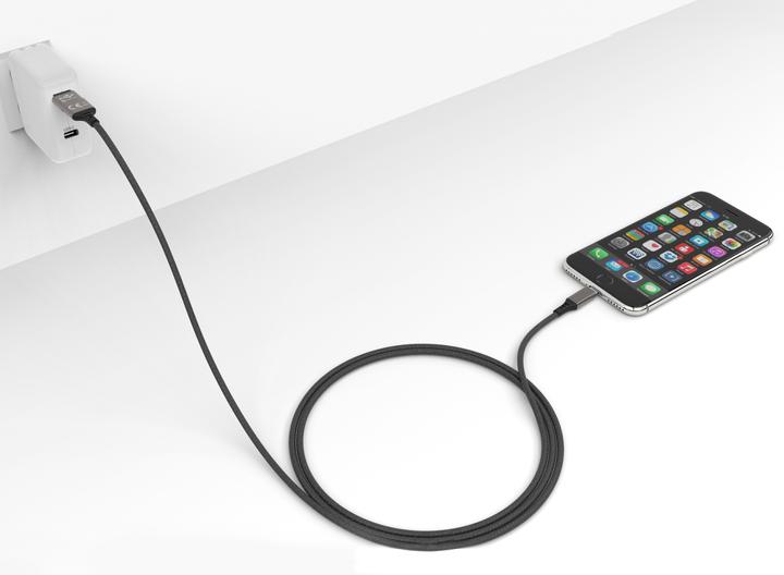 Actual product image Smrter Speedy USB charging cable to Lightning (1m), black ( SPEEDY L BK) (1 m, USB 3.2 Gen 2)