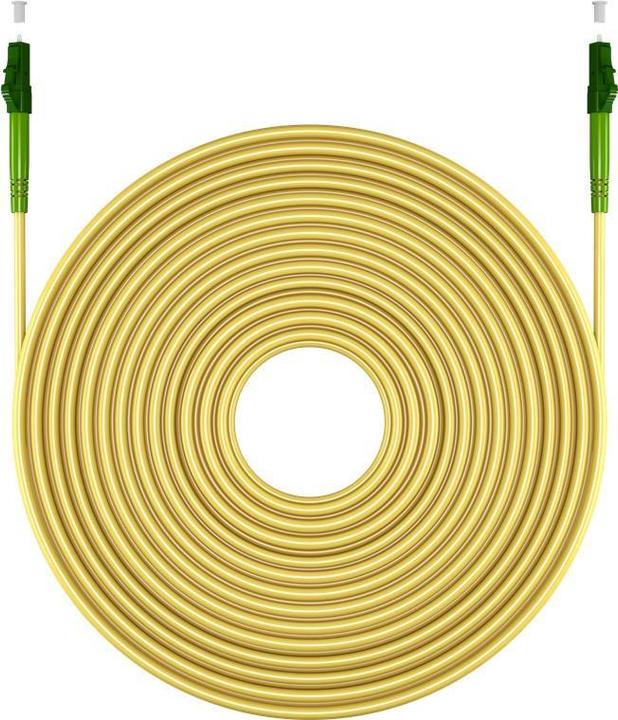 Image du produit Goobay Câble à fibre optique FTTH, monomode OS2 jaune, jaune simplex, 0,5 m (UTP, CAT6, 0.50 m)