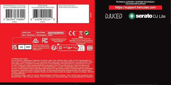 Actual product image Hercules Inpulse 500