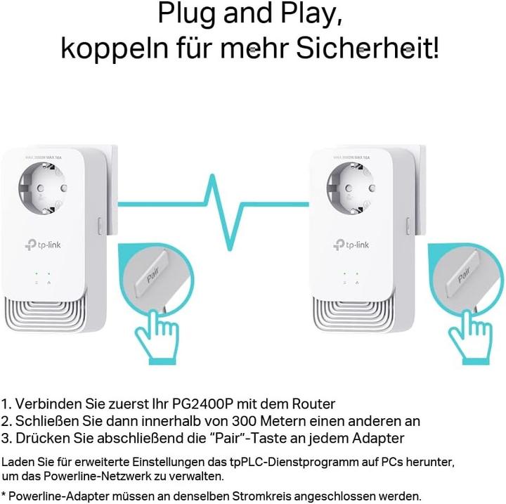 Produktbild TP-Link PG2400P KIT (1428 Mbit/s)