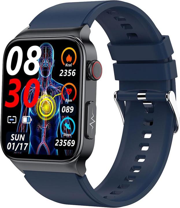 Actual product image Watchmark Cardio One Smartwatch Blue Blue One size Modern (43 mm)