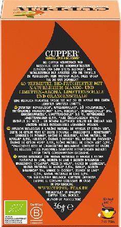 Immagine prodotto Cupper Tè biologico Mango e Agrumi, 36g - 20 bustine (36 g)