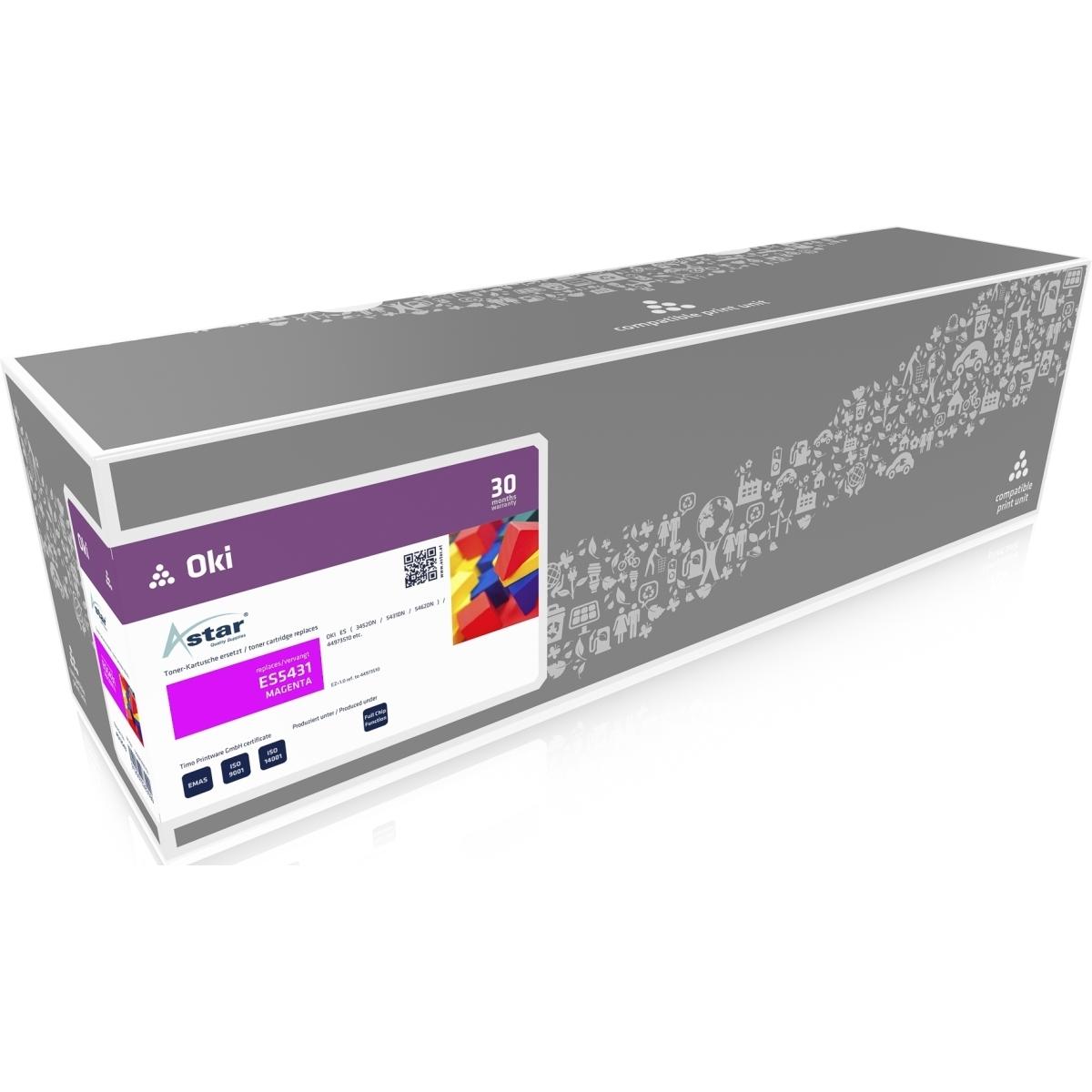 Astar, Toner, Magenta - compatible - Tonerpatrone - für OKI ES 3452dn (M)