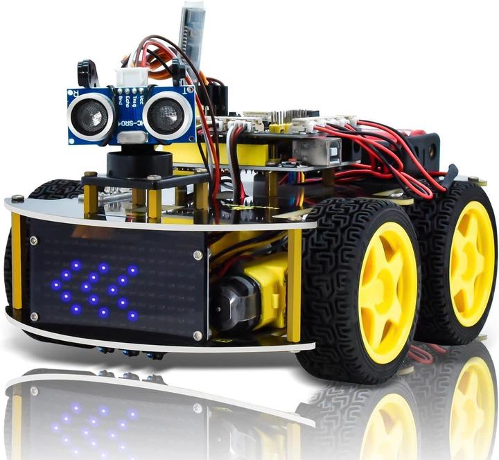Keyestudio 4WD Roboter Bausatz mit Mikrocontroller und Sensoren