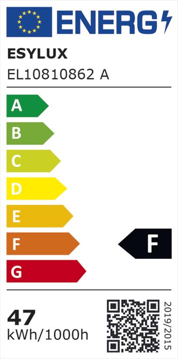 Label énergétique Esylux Spot LED blanc 3000K 47W EL10810862 (IP65)