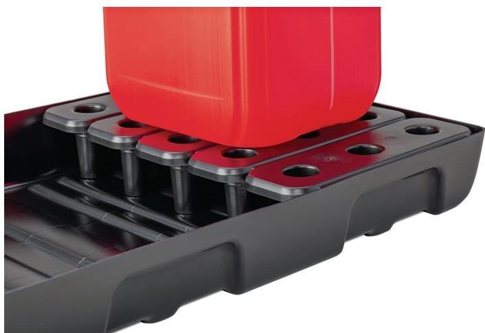 Image du produit Cemo Bac de rétention 27l L976xl495xH95mm PE avec grille PE et détecteur de fuite