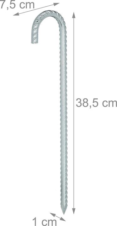 Actual product image Relaxdays 4x ground anchor
