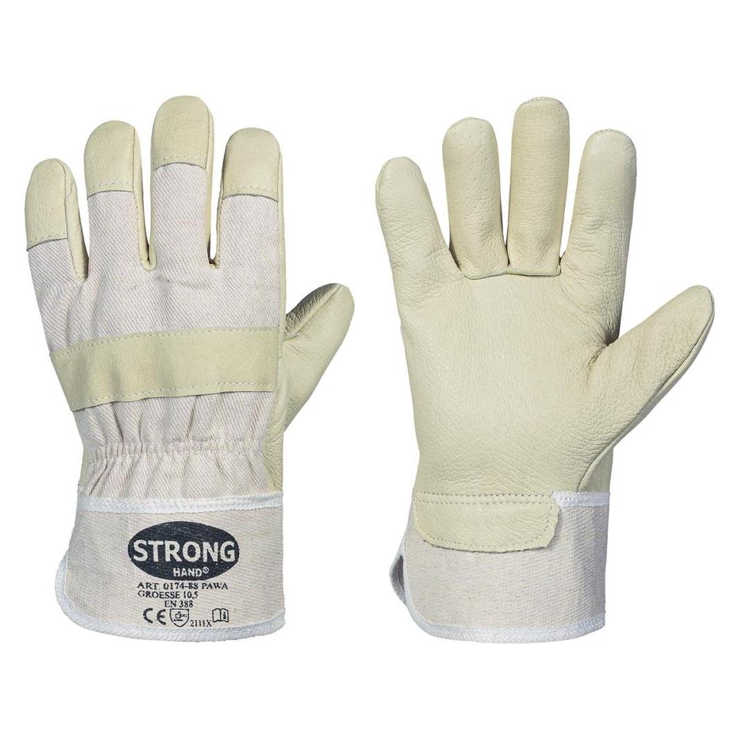 Stronghand Handschuh 88 PAWA, gef., Schweinsleder, Gr. 10 (10) (204087)