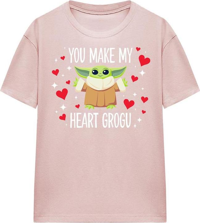 Immagine prodotto Star Wars You Make My Heart Maglietta Grogu Donna (XXL)