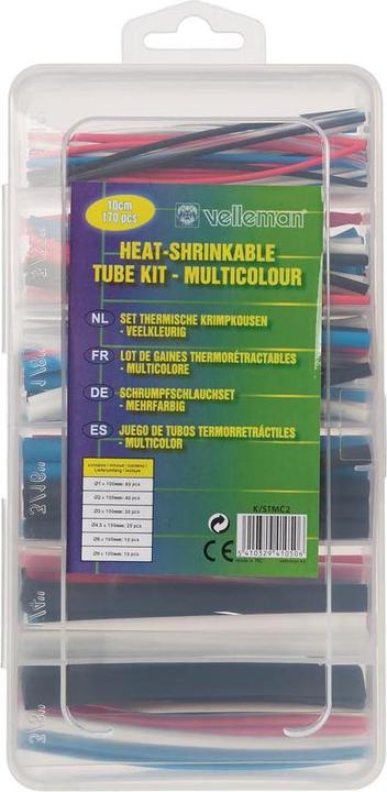 Actual product image Velleman K/STMC2 Heat shrink tubing set (170x)