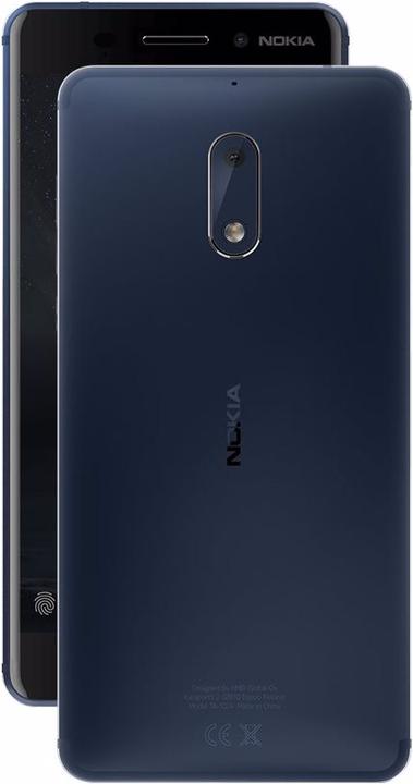 Image du produit Nokia 6 (32 Go, Bleu tempéré, 5.50", Double SIM hybride, 16 Mpx, 4G)