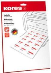 Actual product image Kores Universal labels, 70 x 42.3 mm, white, 25 sheets