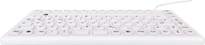 Produktbild Gett InduProof Smart Compact USB (US/EU) Silikon IP68 Tastatur desinfizierbar wasserdicht weiss 86 Tasten (US, Kabelgebunden)