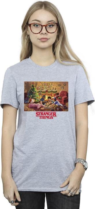 Immagine prodotto Netflix Stranger Things Christmas Gathering Maglietta Ampia Donna (L)