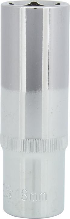 Produktbild KS Tools 1/2" CHROMEplus Sechskant-Stecknuss lang (18 mm)