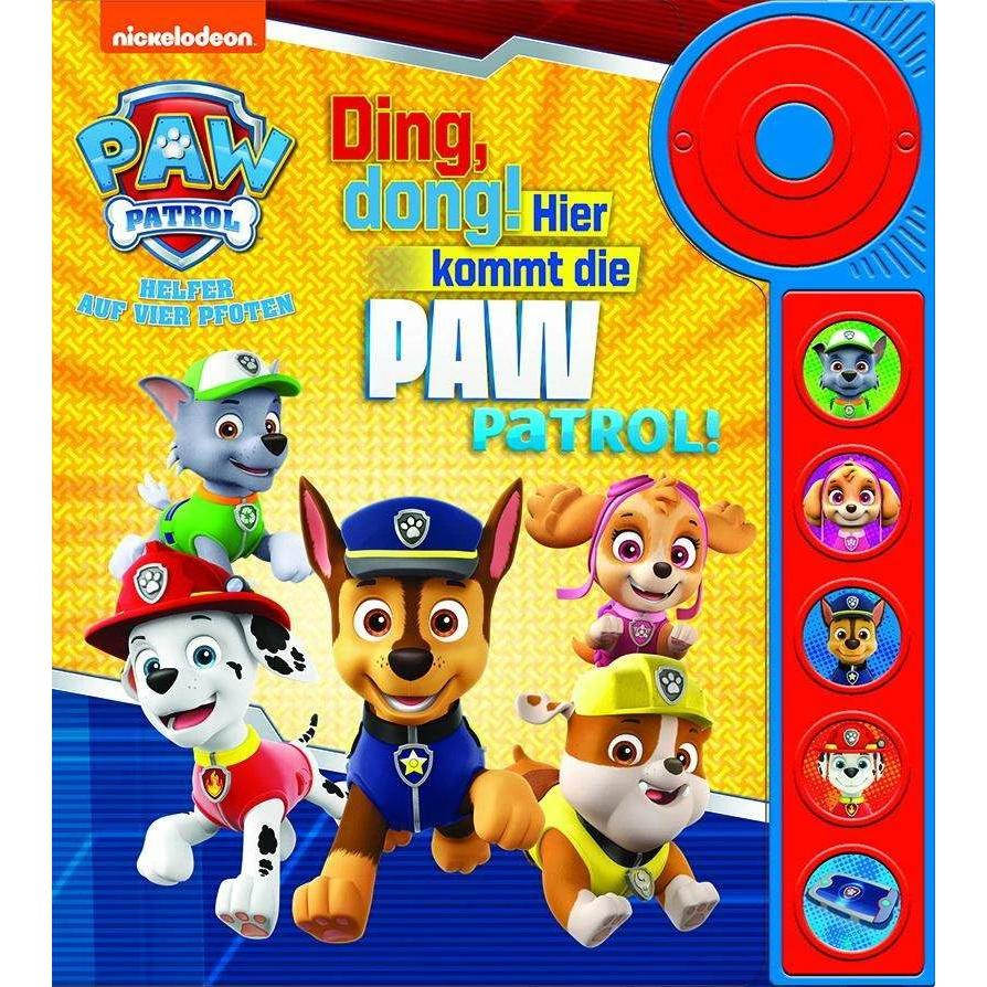 Phoenix, Babybücher, PAW Patrol - Ding, dong! Hier kommt die PAW Patrol - Soundbuch - Pappbilderbuch mit Kli (Deutsch)