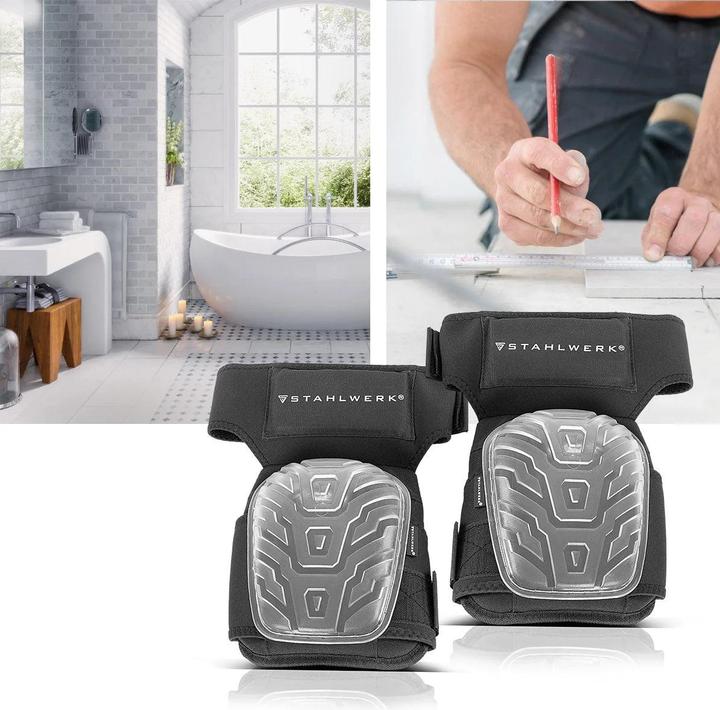 Image du produit Stahlwerk Genouillères professionnelles, indéformables, très résistantes et à l'abrasion