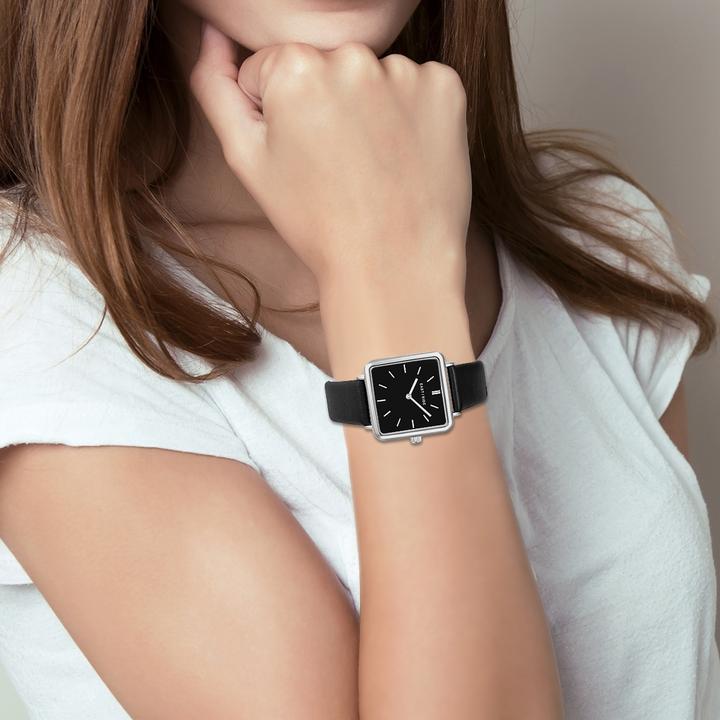 Image du produit Eastside Montre à quartz pour femme Grand en cuir véritable noir - 11254 (Montre analogique, 37.30 mm)