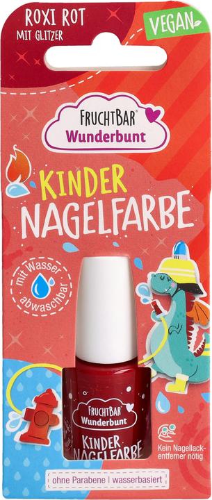 Produktbild Fruchtbar Kind Nagelfarbe (Roxi Rot mit Glitzer, Farblack)