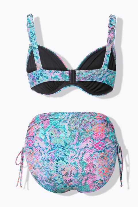 Image du produit Ulla Popken Bikini python avec bonnets à armatures et bretelles doubles ajustables (54)