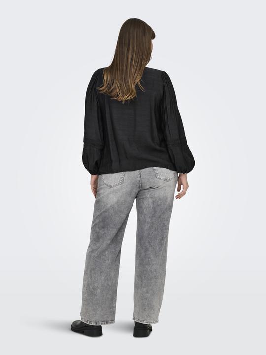 Actual product image Only Regular fit V-neck balloon sleeves Top Top (48)