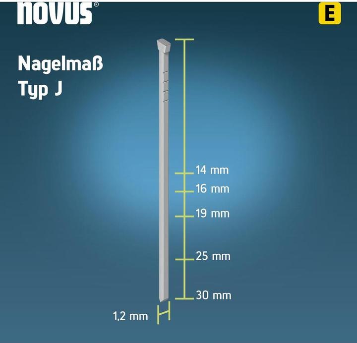 Produktbild Novus Nägel E / J 16mm 1000 Stk.